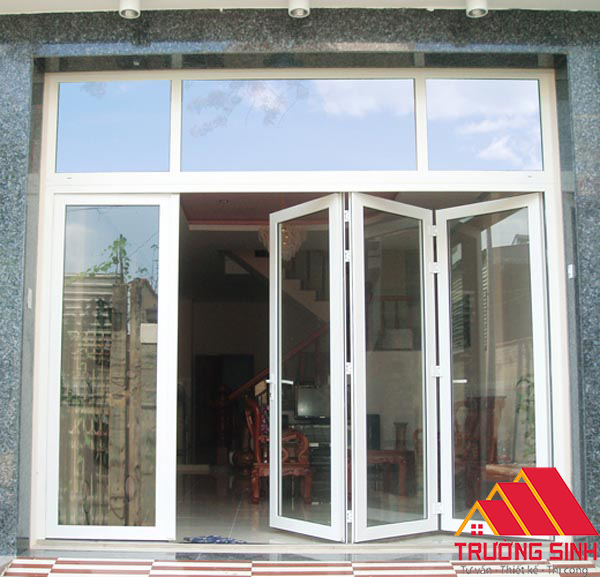 Cửa nhom kinh 4 canh quay